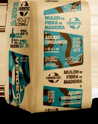 Mulch Fibra de Madeira 2 em 1